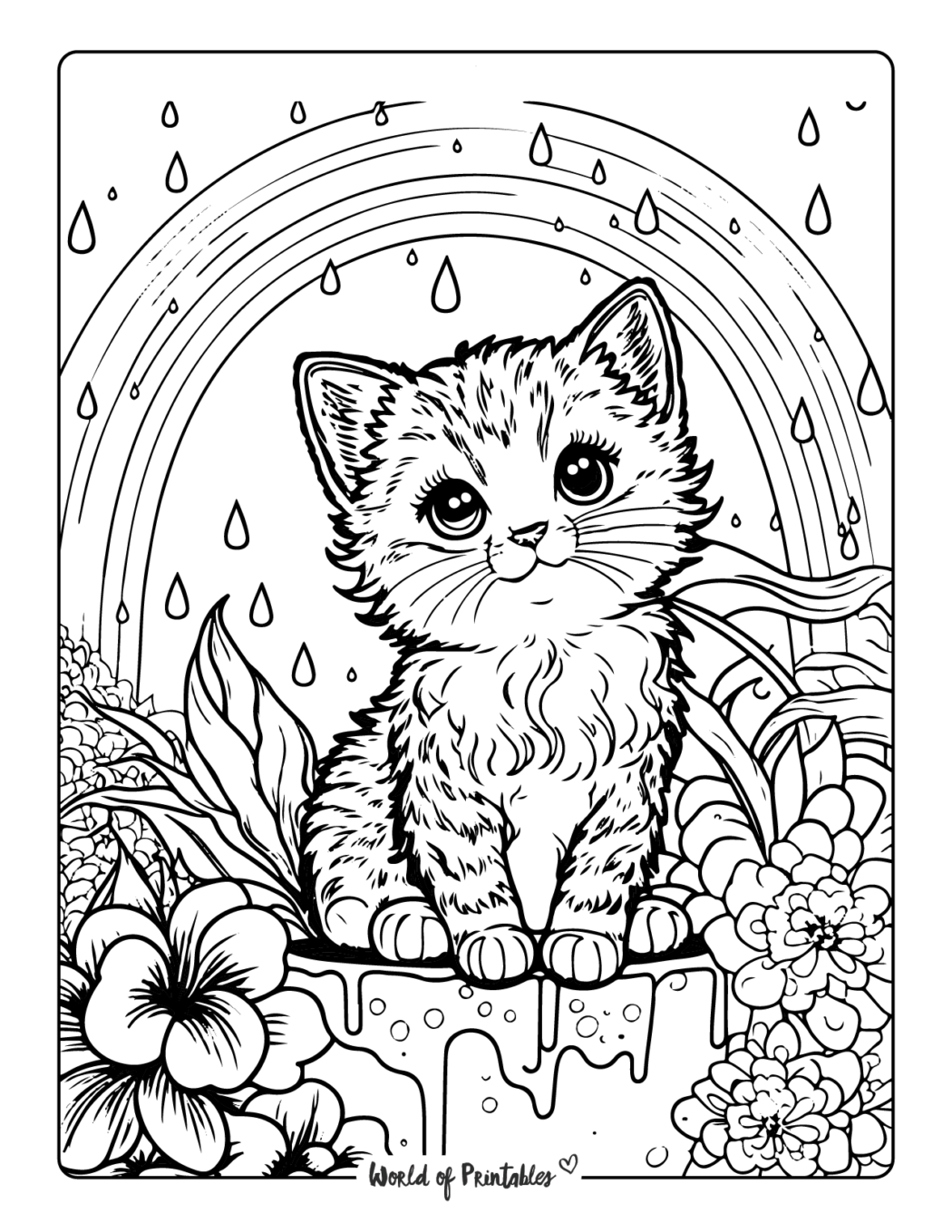 Free Printable Coloring Pages Of Kittens And Puppies Free Coloring 