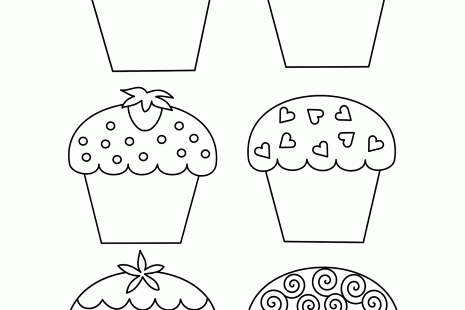 Free Printable Cupcake Coloring Pages Coloring Home