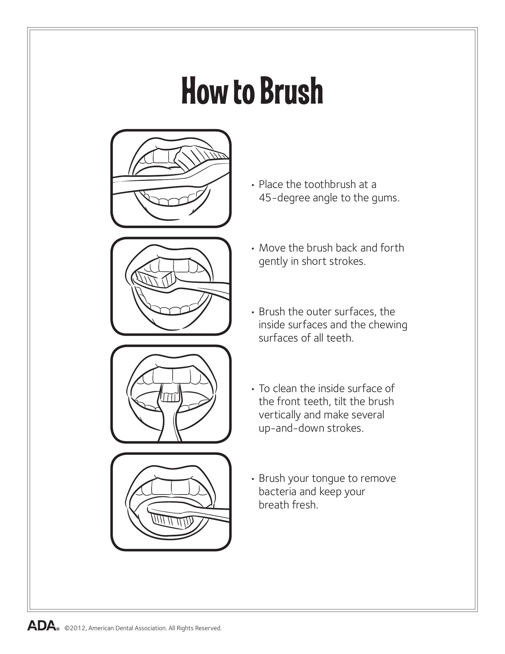 Free Printable Dental Activity Sheets