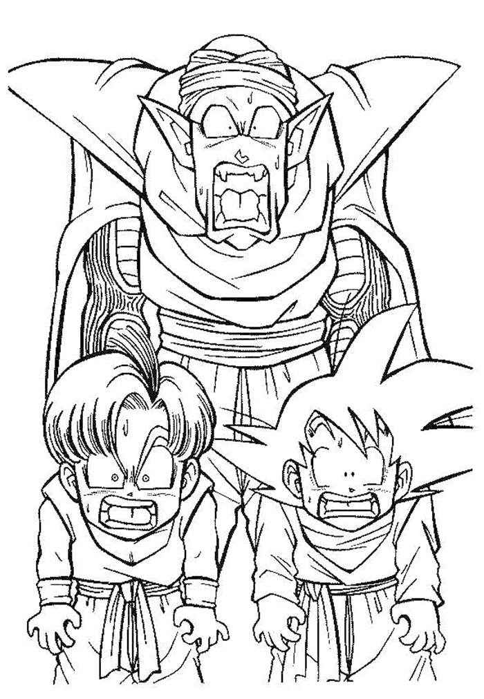 Free Printable Dragon Ball Z Coloring Pages