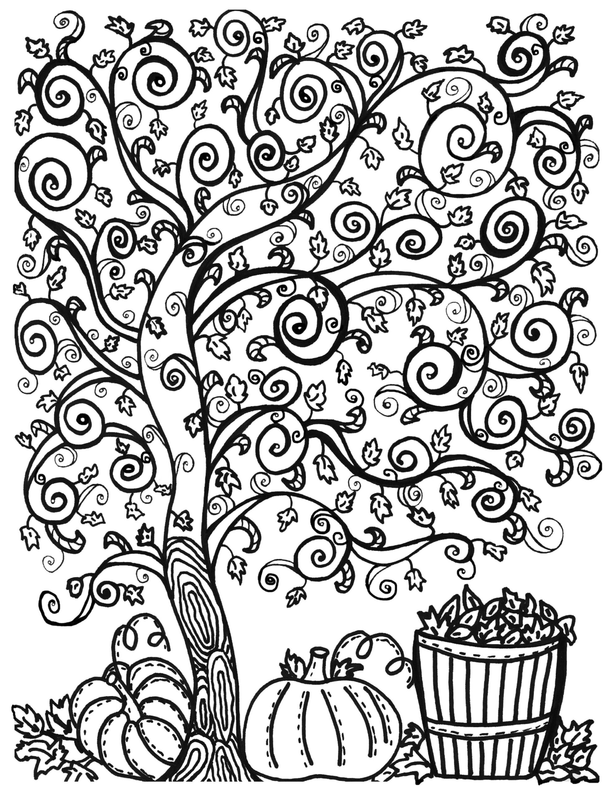 Free Printable Fall Coloring Sheets For Adults Printable Templates My 