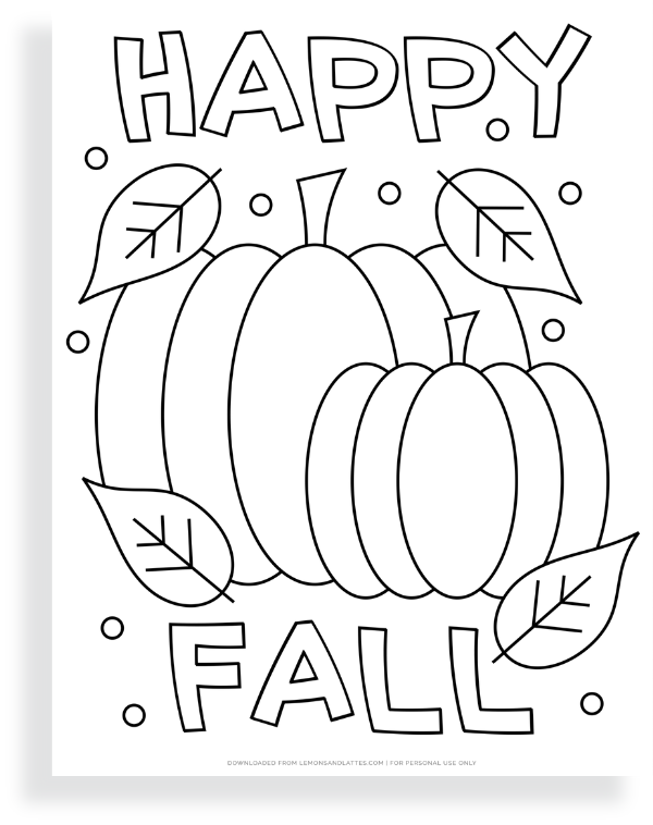 Free Printable Fall Coloring Sheets Free Printables Hub