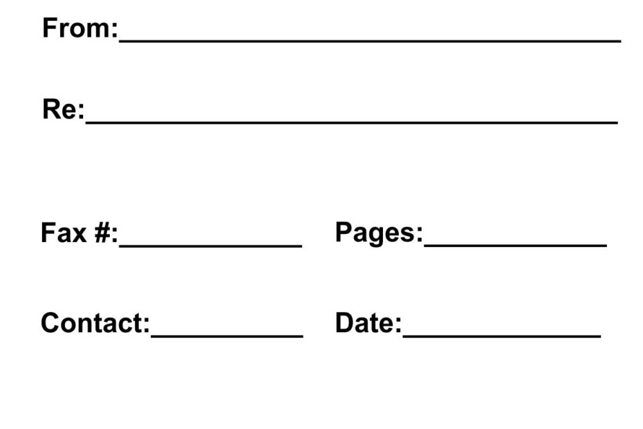 Free Printable Fax Cover Sheet Free Printable Calendar Templates