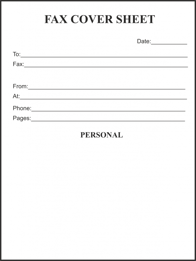 Free Printable Fax Cover Sheet Pdf Printable Free Templates Download