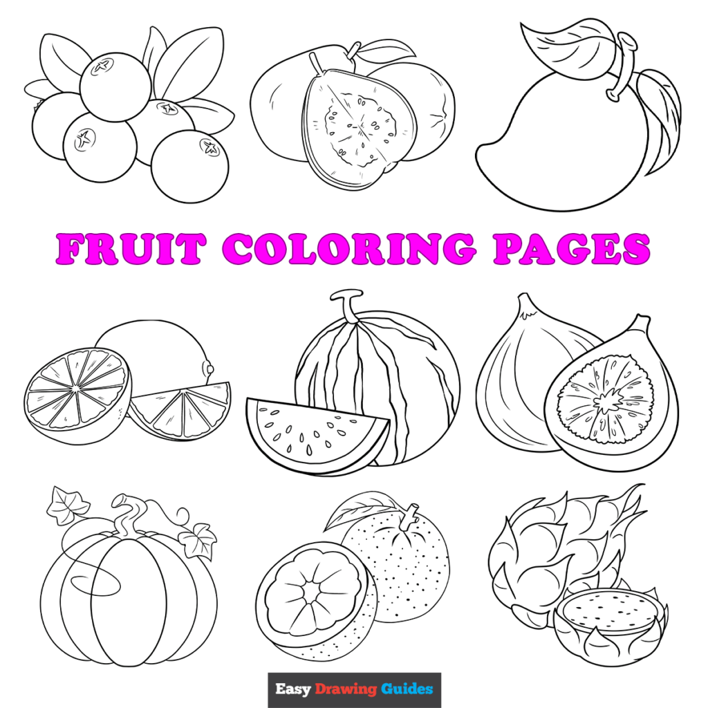 Free Printable Fruit Coloring Pages Pdf Free Coloring Sheet 