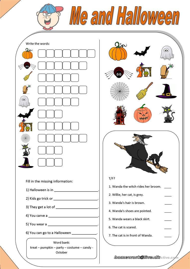 Free Printable Halloween Activity Sheets