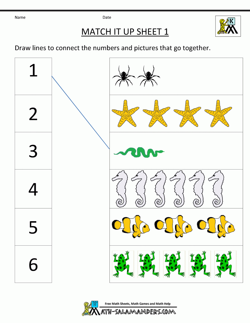 Free Printable Kindergarten Work Sheets
