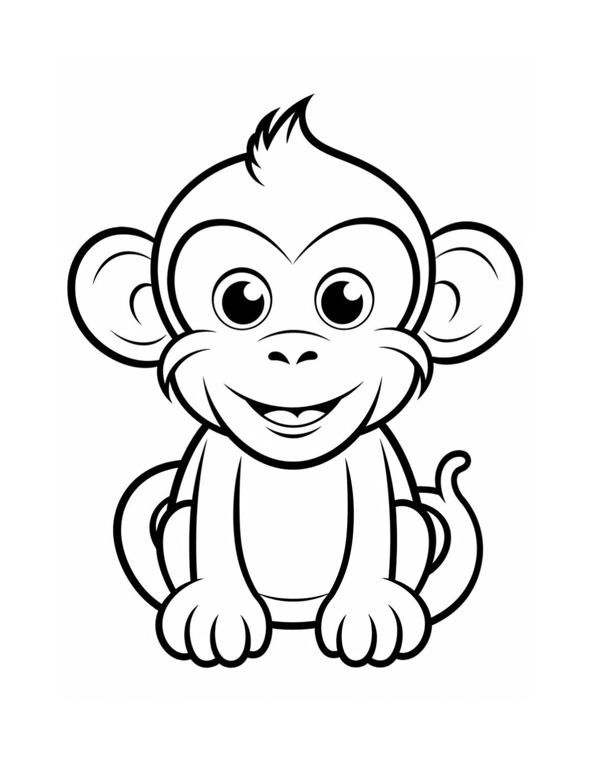 Free Printable Monkey Coloring Pages Artofit