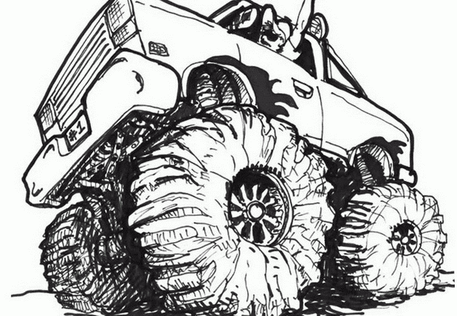 Free Printable Monster Truck Coloring Pages COLORING PAGES PRINTABLE COM