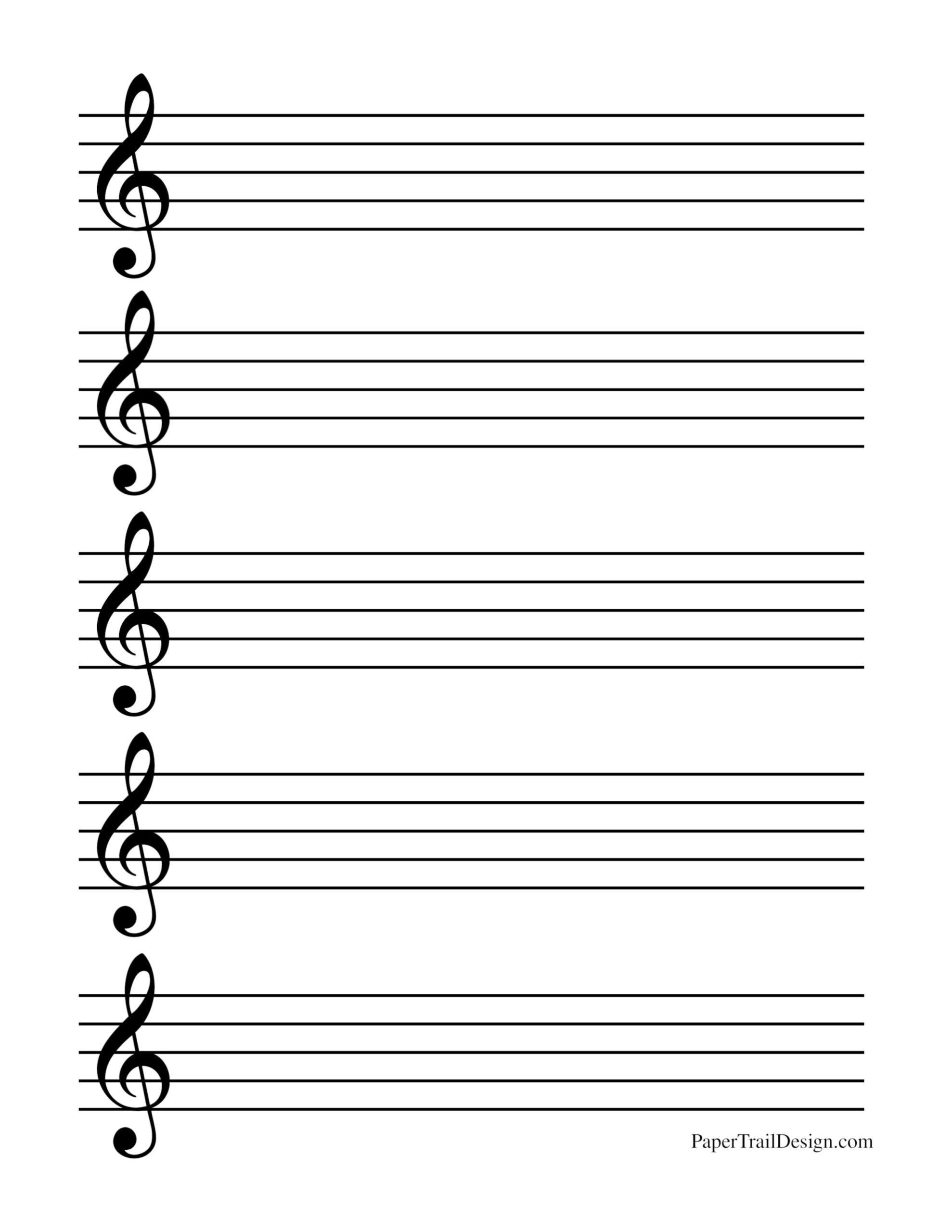 Free Printable Music Sheet Paper Get What You Need For Free