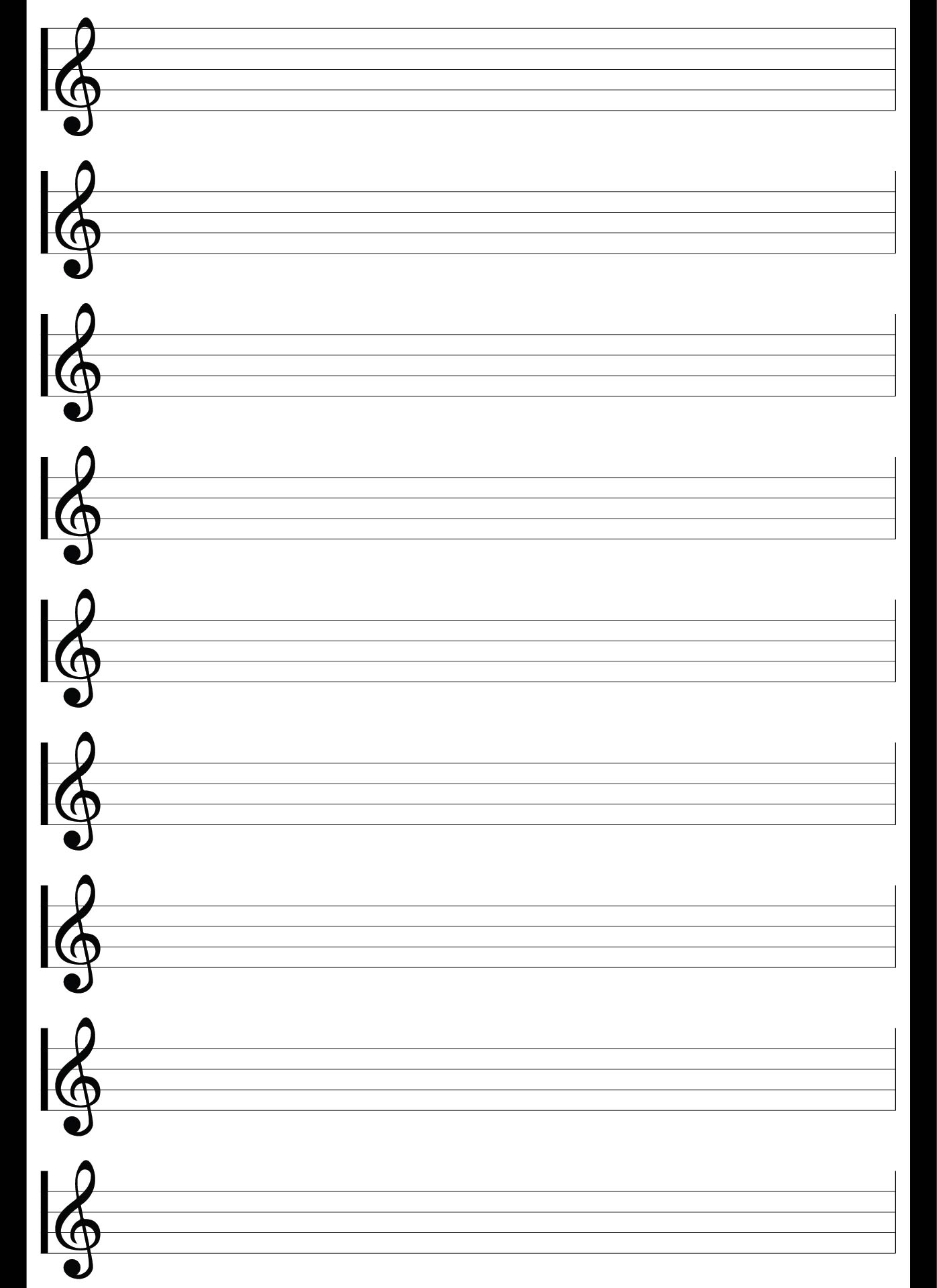 Free Printable Music Sheet Paper Get What You Need