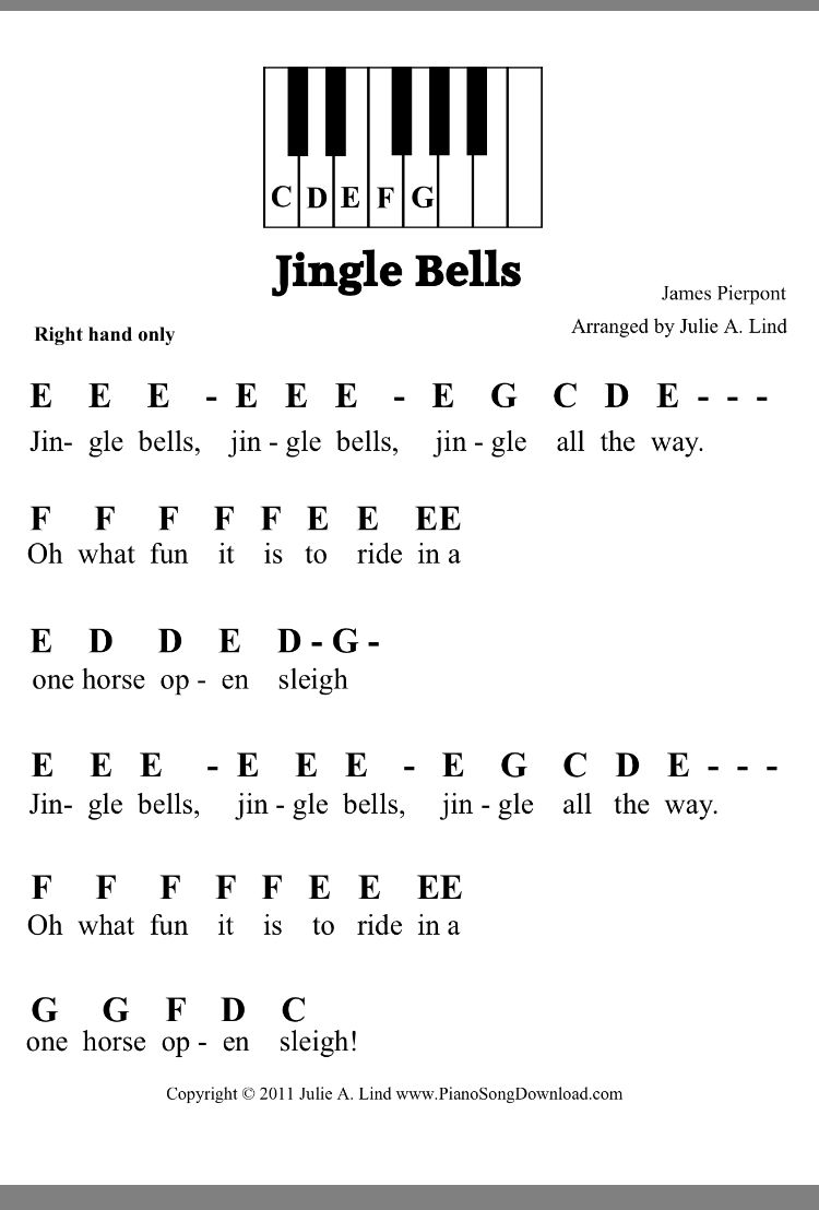 Free Printable Piano Sheet Music For Beginners With Letters