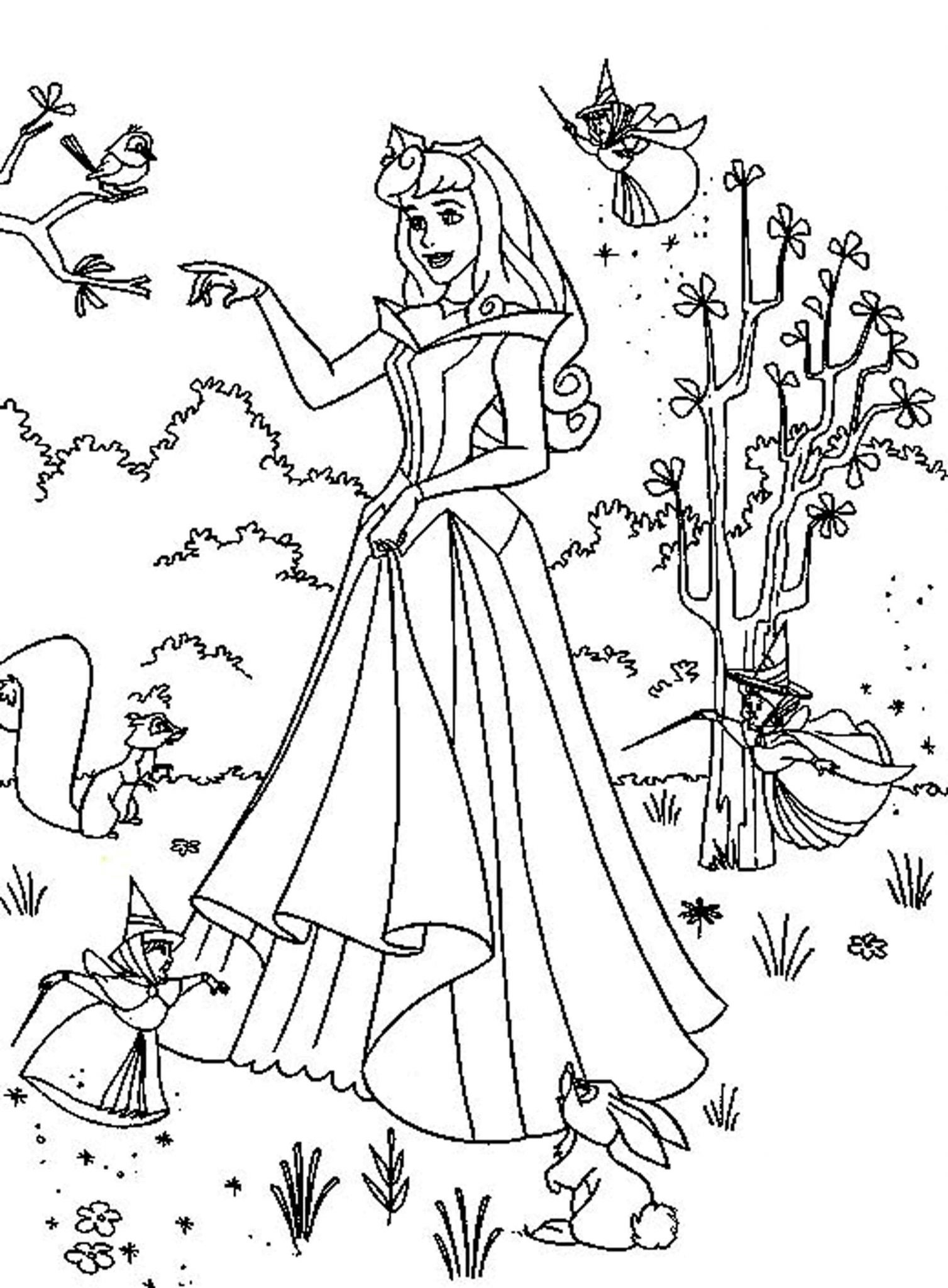 Free Printable Princess Coloring Page