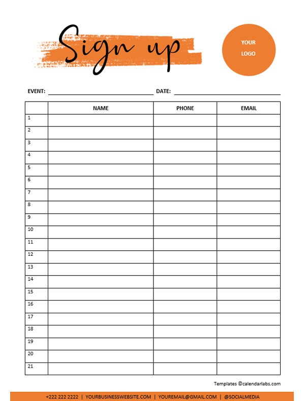 Free Printable Sign Up Sheet Free Printable Riset Vrogue co
