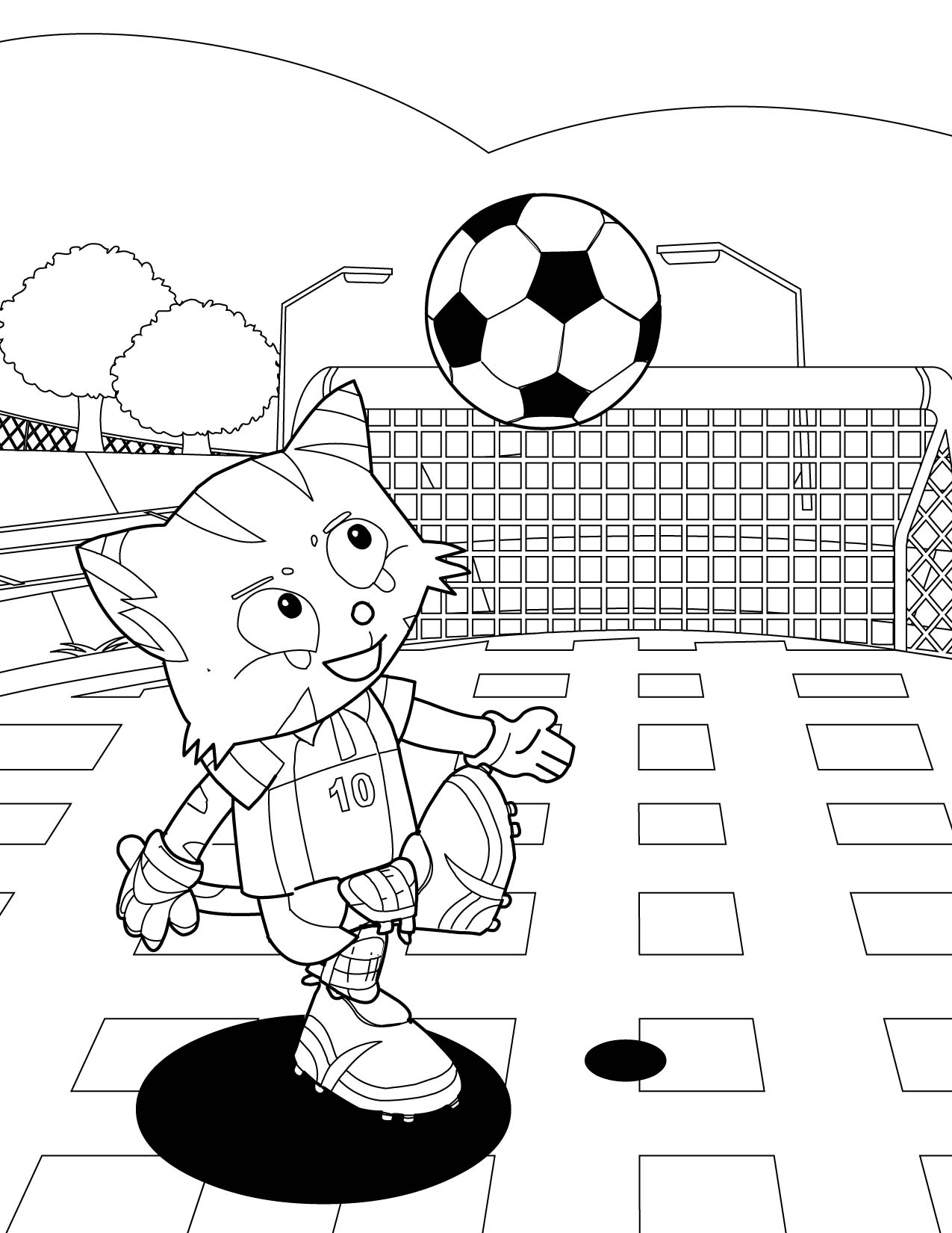 Free Printable Soccer Coloring Sheets