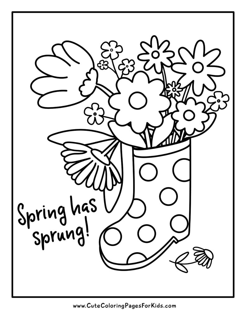 Free Printable Spring Coloring Pages 8 Free Coloring Sheet Printables 