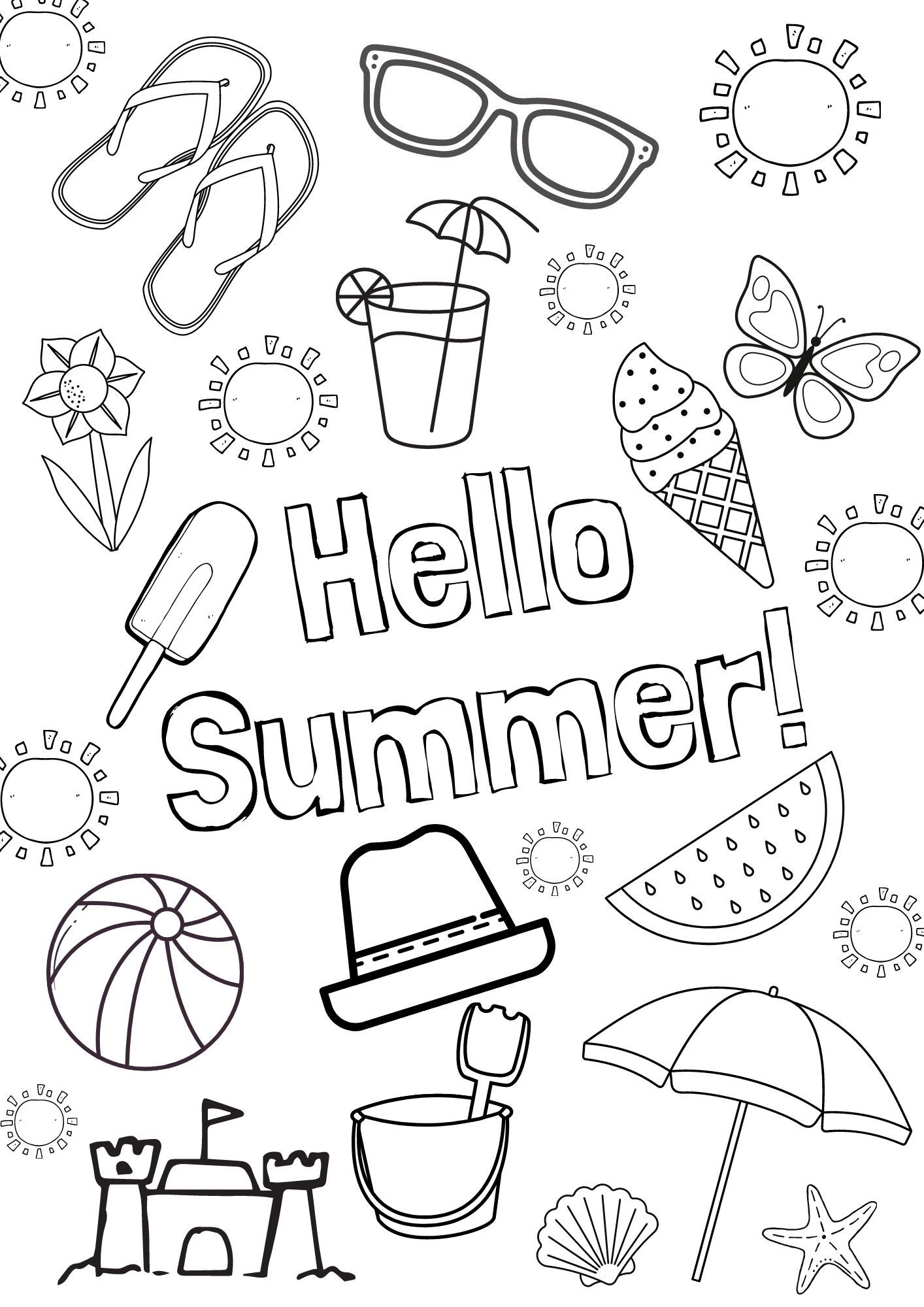 Free Printable Summer Activity Sheets