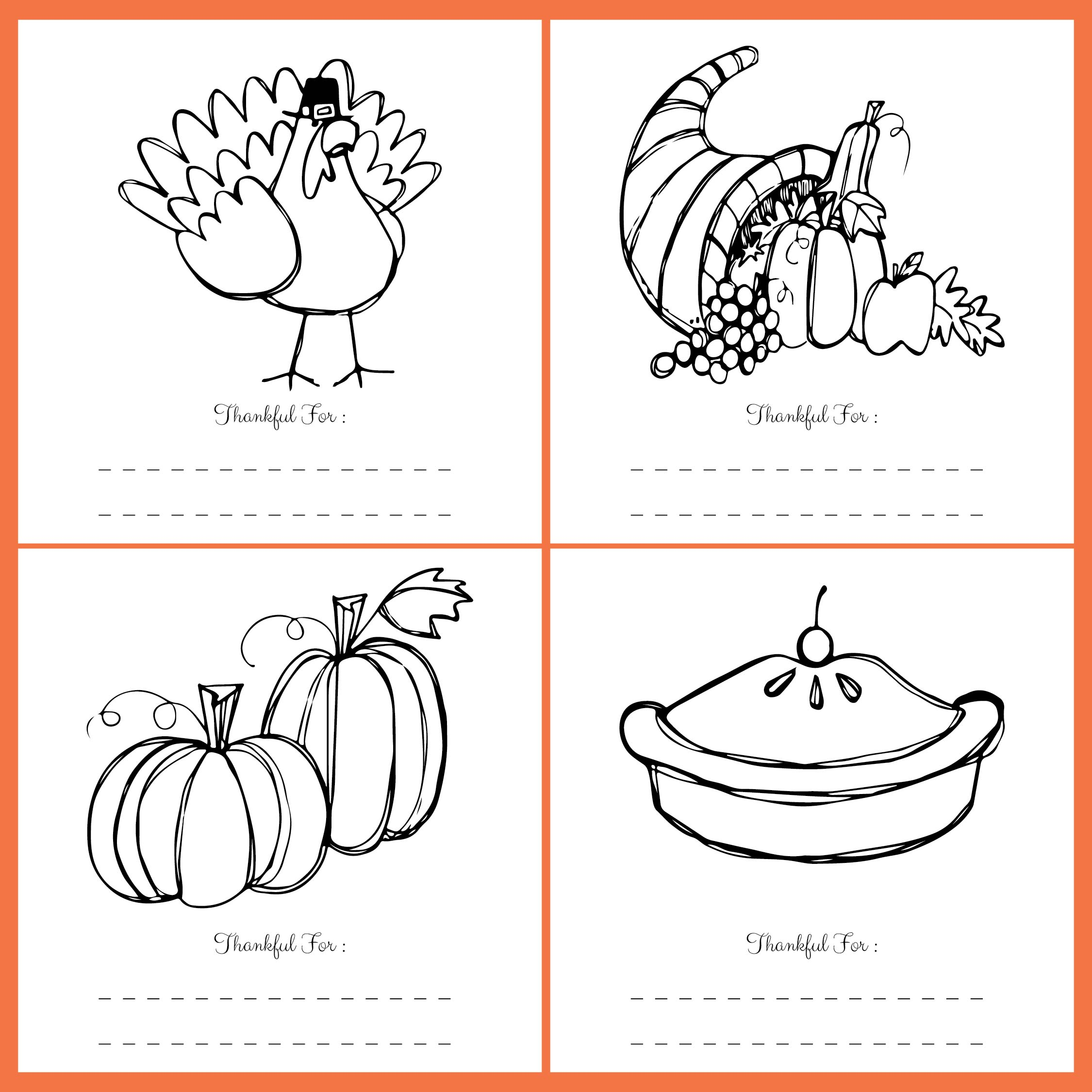 Free Printable Thanksgiving Activity Sheets