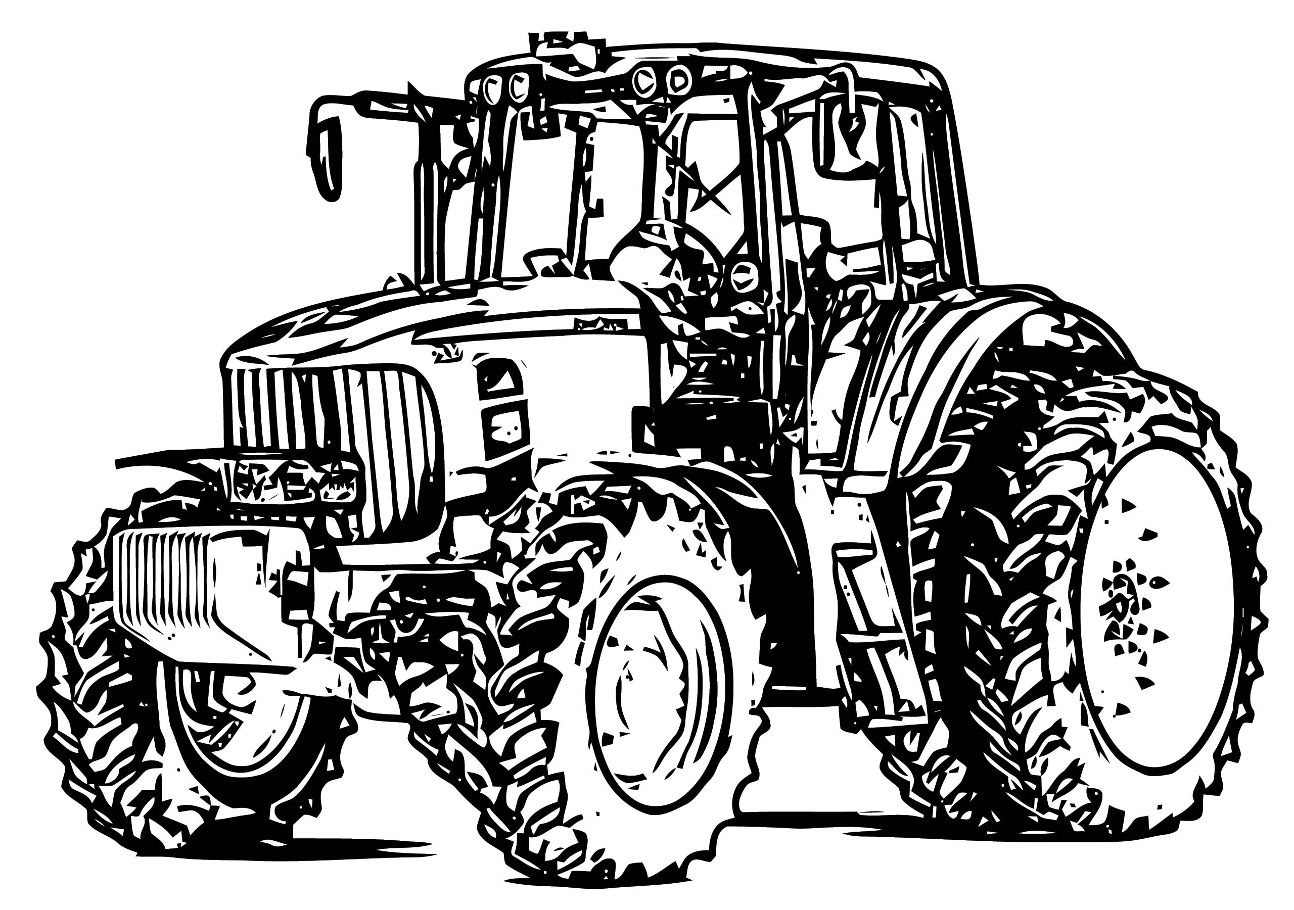 Free Printable Tractor Coloring Pages Printable Calendar