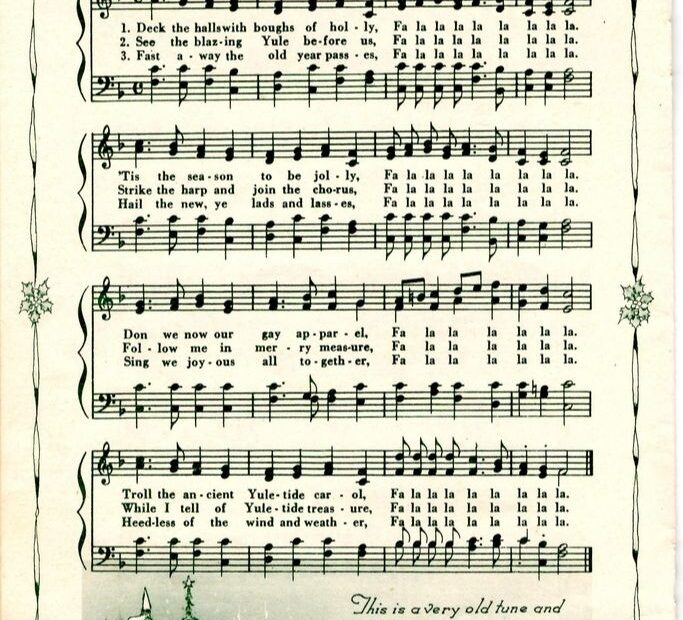 Free Printable Vintage Christmas Music Sheets Dev onallcylinders