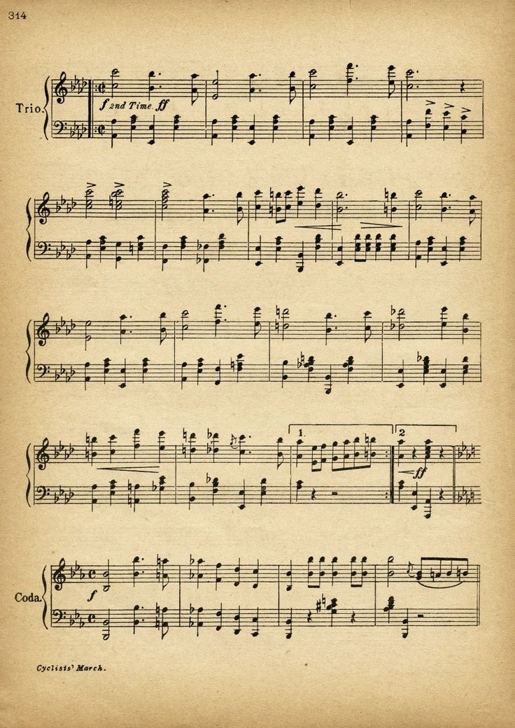 Free Printable Vintage Music Sheets Great For Custom Wall Art And 
