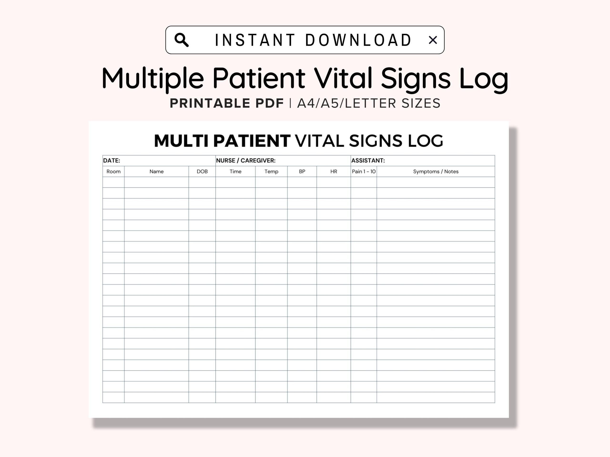 Free Printable Vital Sign Sheets FREE Printable Hub Free Printable Vital Sign Sheets FREE Printable Hub