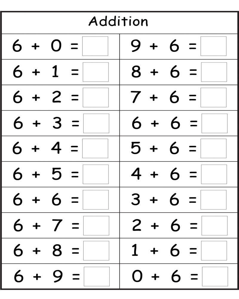 Free Printable Work Sheets