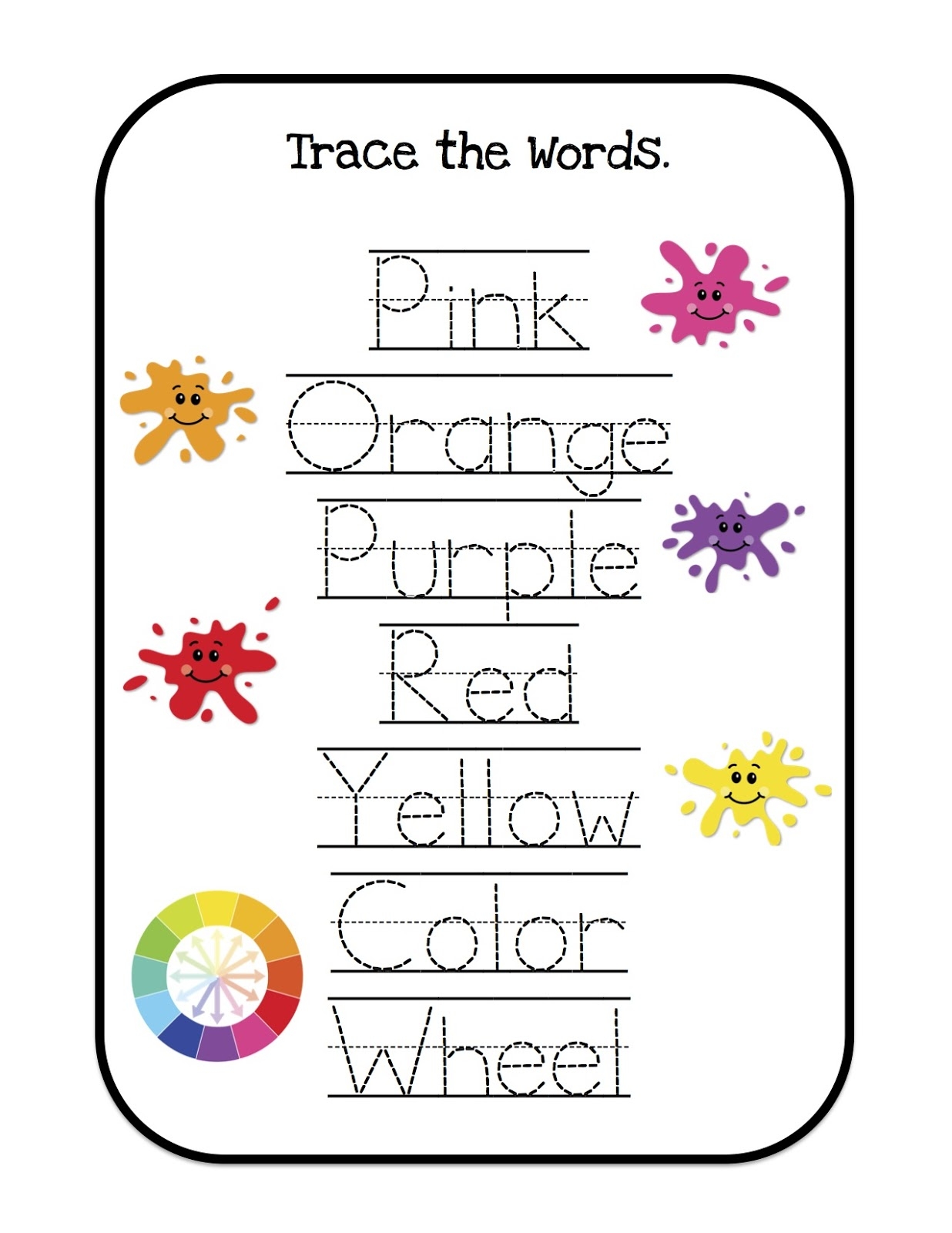 Free Printable Work Sheets