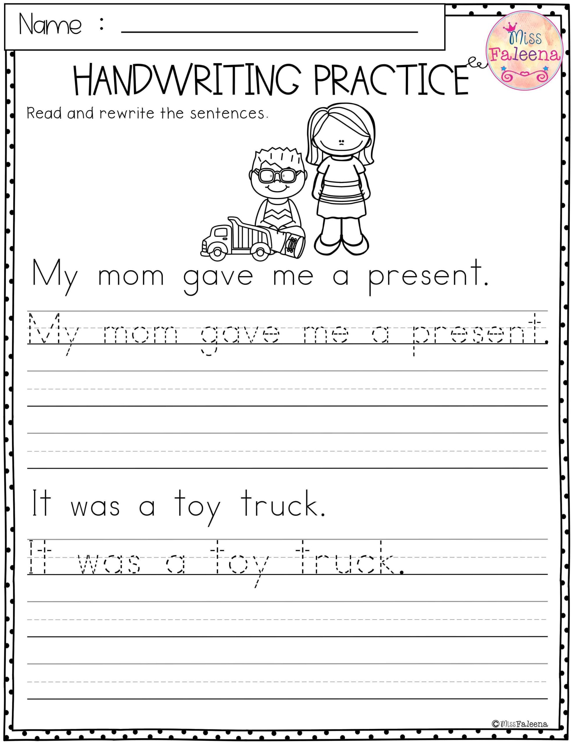 Free Printable Writing Worksheets For Kindergarten Browse Printable 
