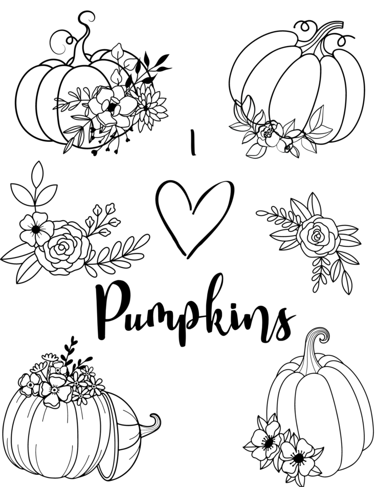 FREE Pumpkin Coloring Sheets Printable PDF Leap Of Faith Crafting