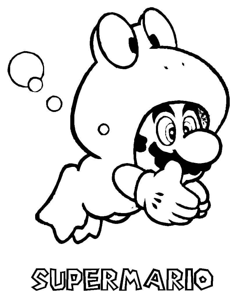 Frog Mario Coloring Page Free Printable Coloring Pages For Kids