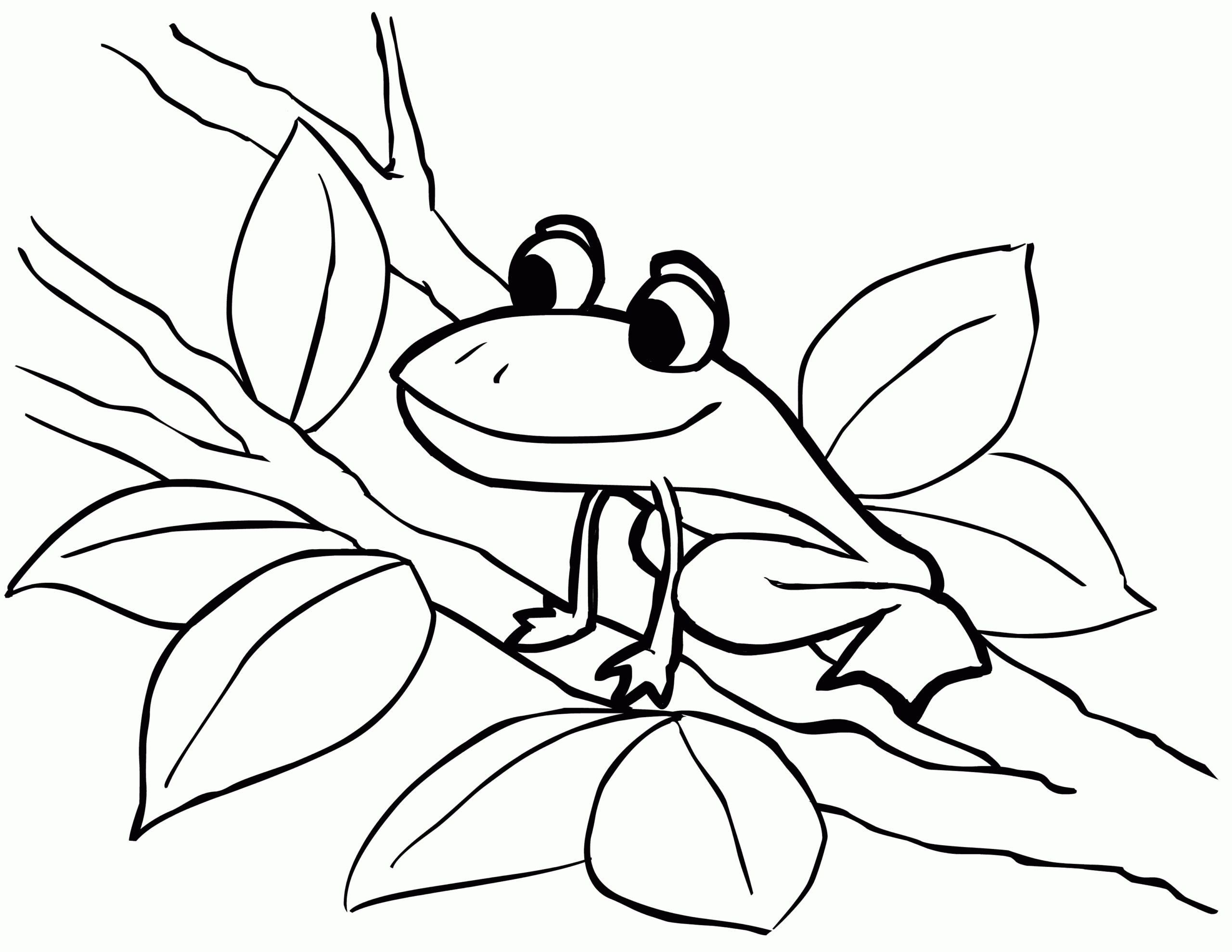 Frog Printable Coloring Pages