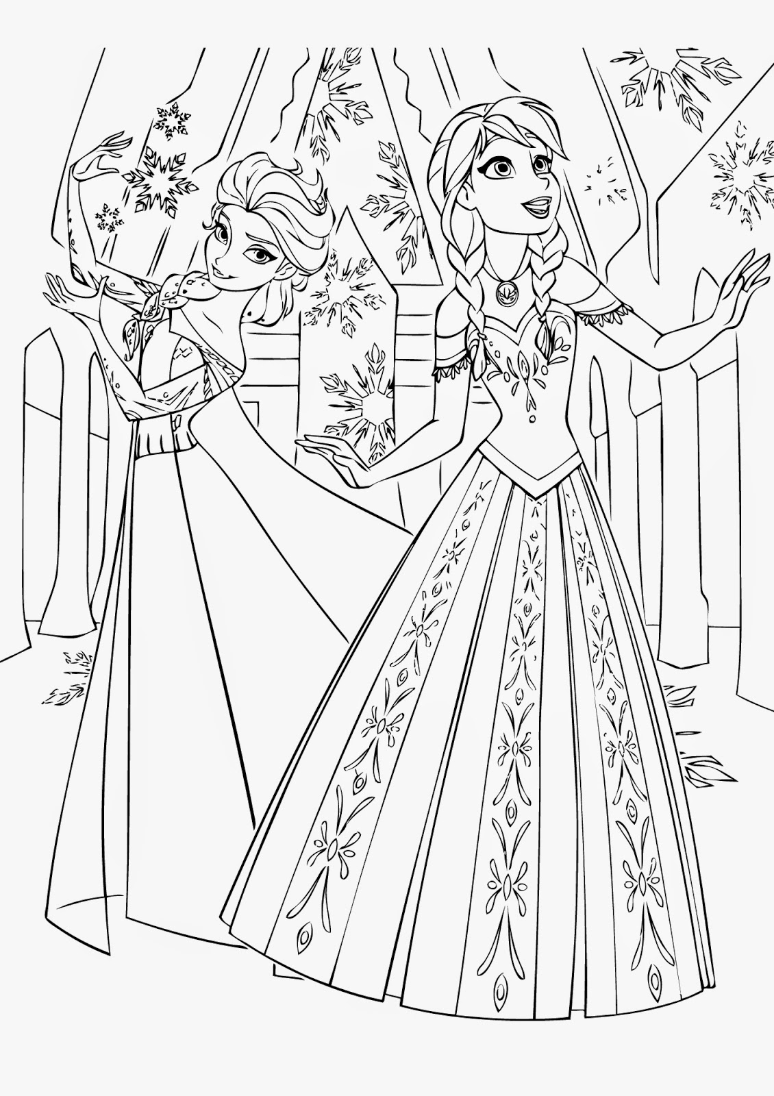 Frozen Printable Coloring Sheets