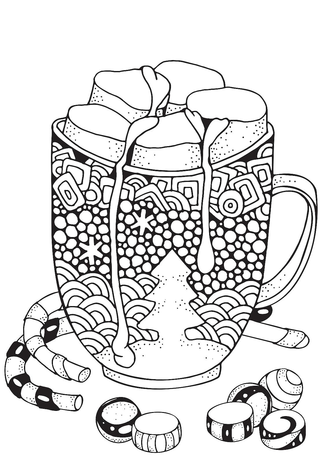 Get Holiday Coloring Pages For Adults Image Drawer
