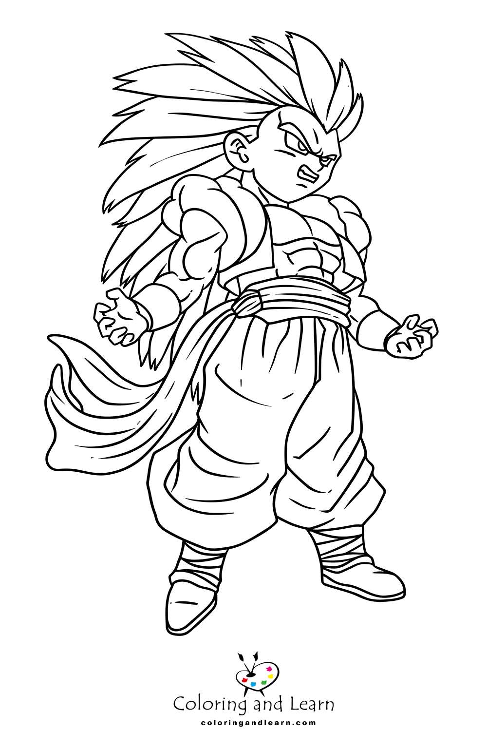 Goku Coloring Pages FREE 2025 Coloring And Learn