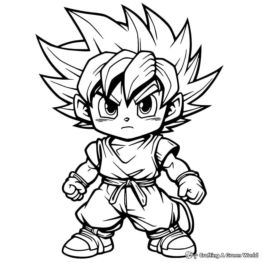 Goku Coloring Pages Goku Dragon Ball Z Digital Painting Bilarasa