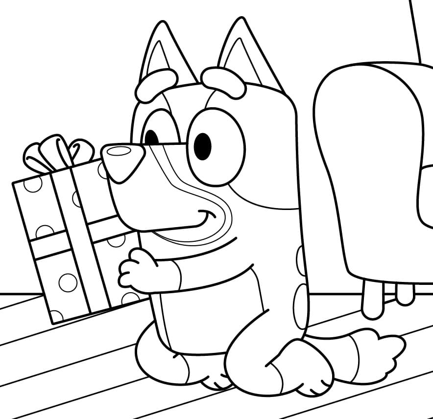 Happy Bluey Coloring Page Free Printable Coloring Pages For Kids