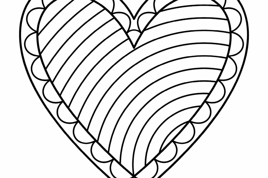 Heart Templates Coloring Pages Free Coloring Pages Printables