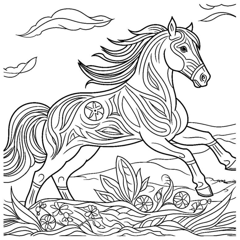 Horse Coloring Page