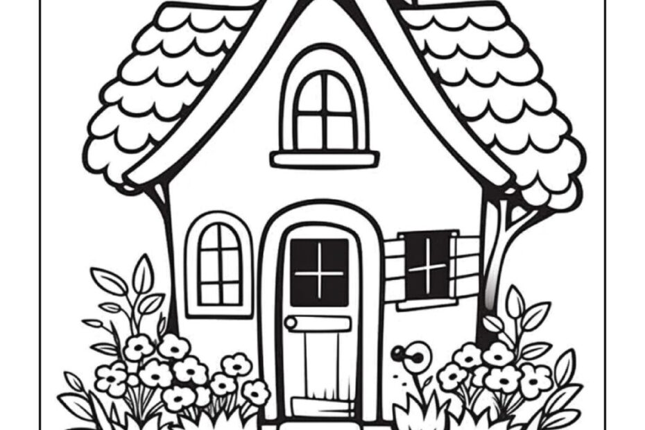 House Coloring Pages For Kids Adults World Of Printables