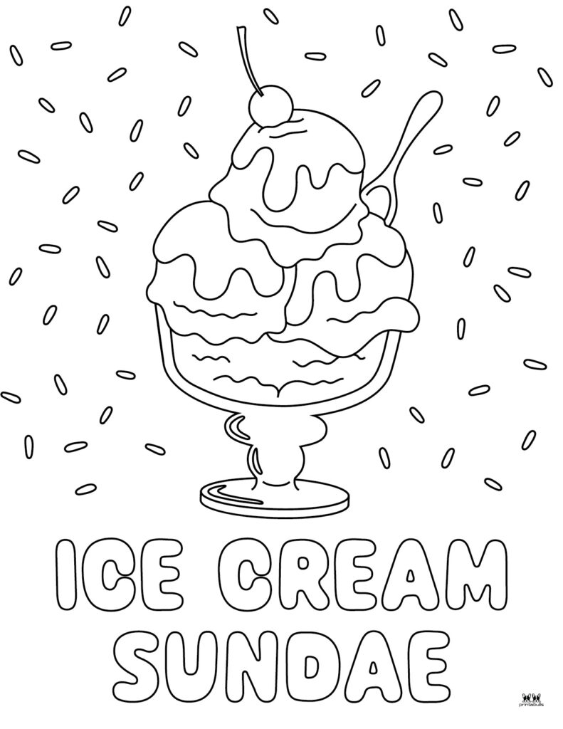 Ice Cream Coloring Sheets Printable Free Coloring Sheet Printables 