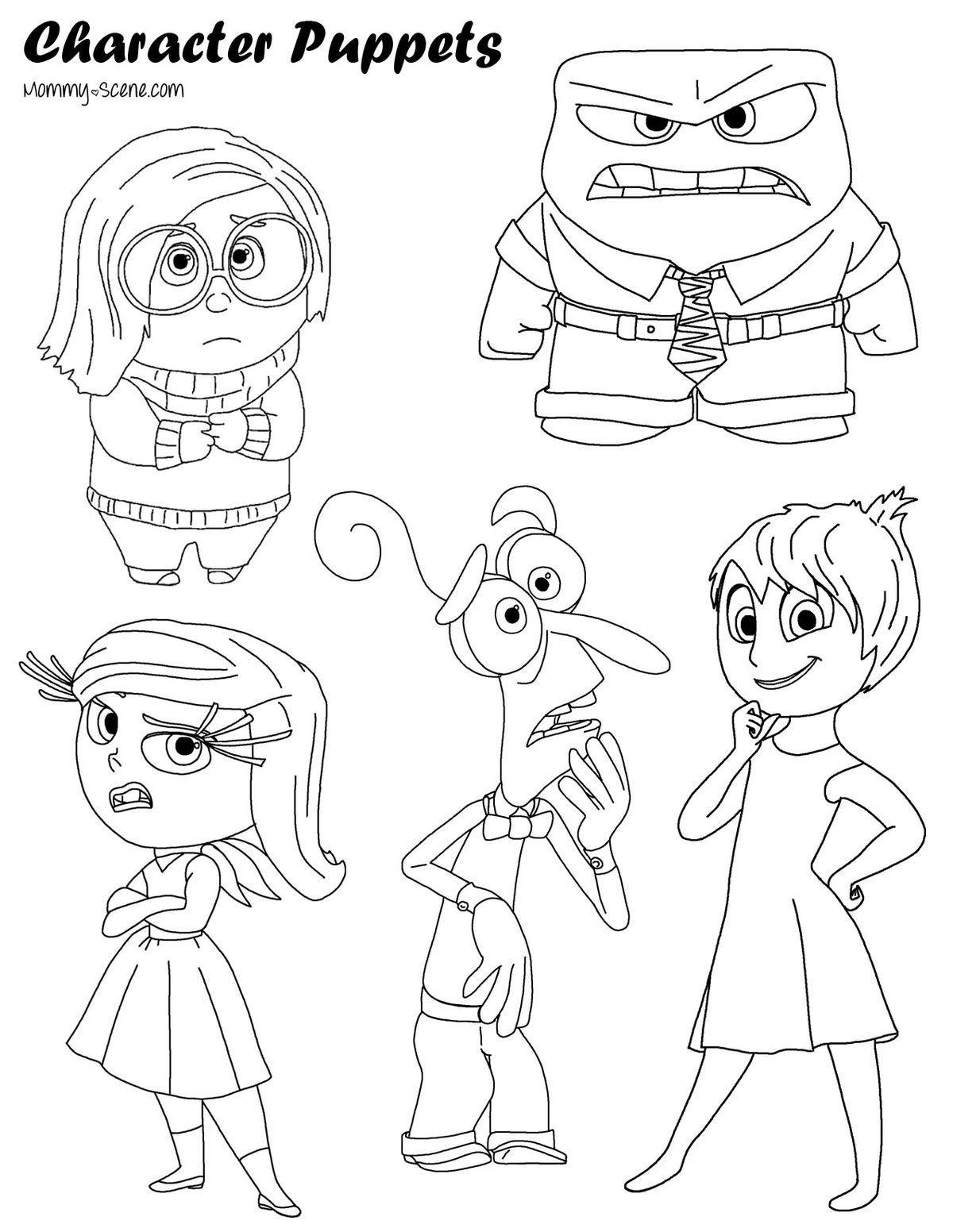 Inside Out Coloring Pages