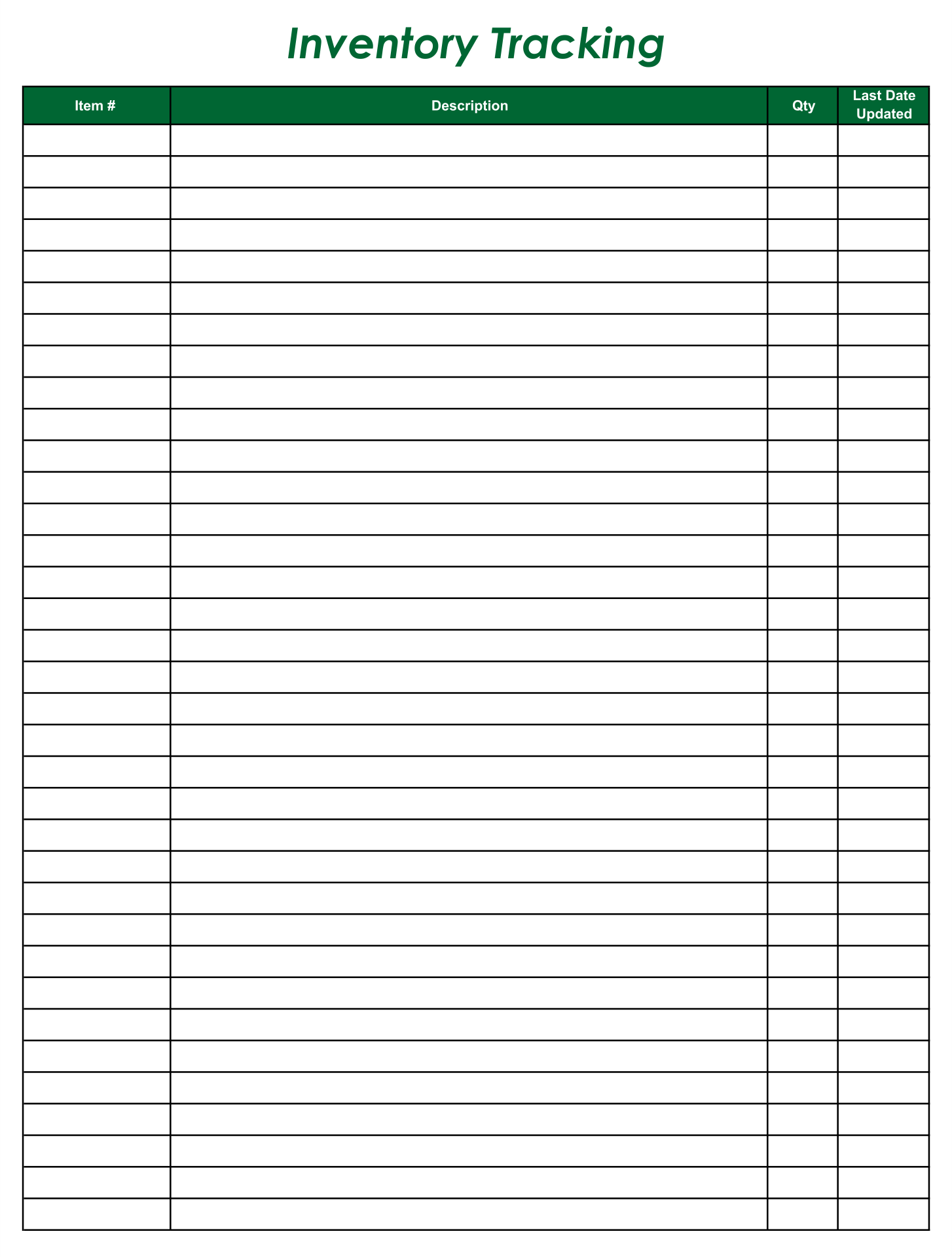 Inventory Log Sheet 10 Free PDF Printables Printablee Inventory 