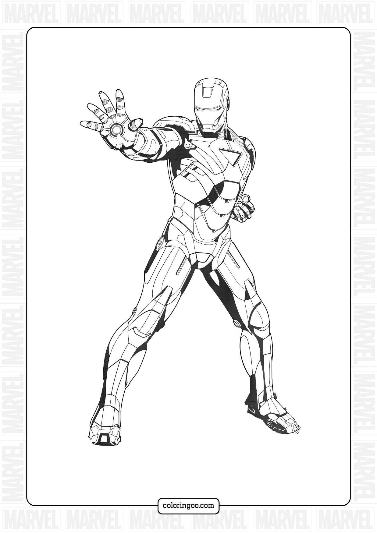Iron Man Coloring Sheet Printable Infoupdate