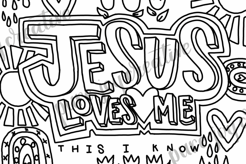 Jesus Coloring Sheets Printable