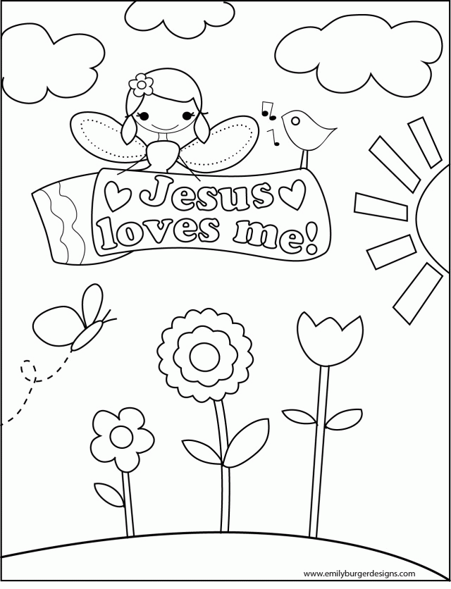 Jesus Loves Me Coloring Pages Printables Coloring Home