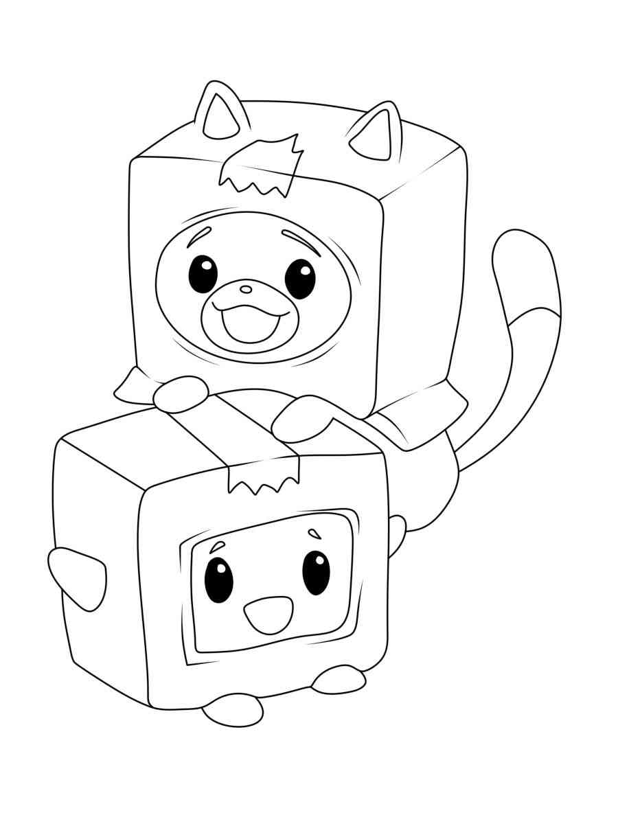 LankyBox Coloring Page Free Printable