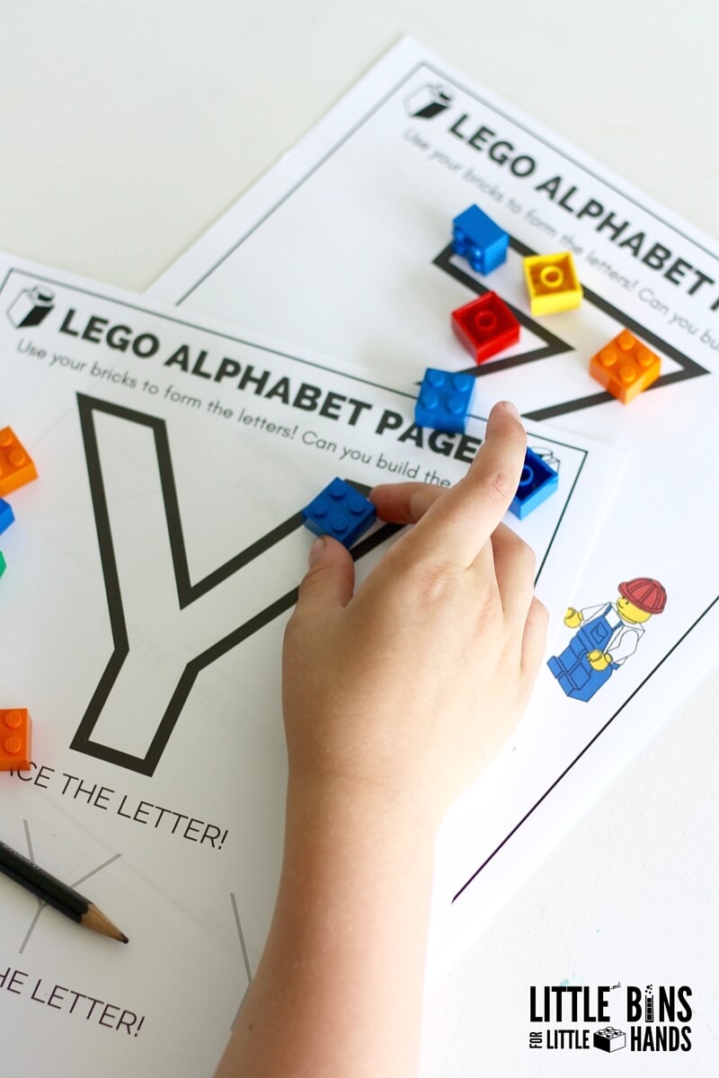 LEGO Letter Activity And Free Printable Letter Sheets