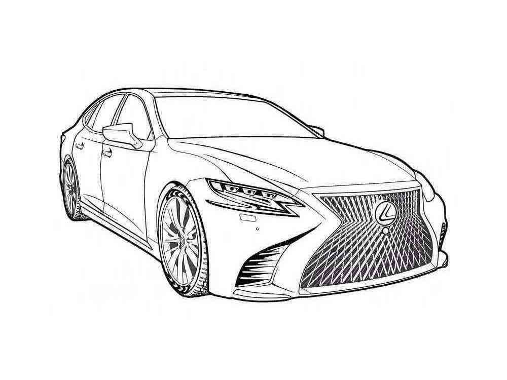Lexus Coloring Page Free Printable Lexus Coloring Page Coloring Home