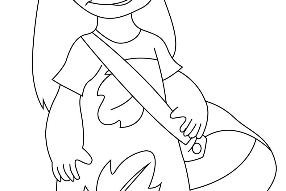Lilo Coloring Page For Kids Free Lilo Stitch Printable Coloring